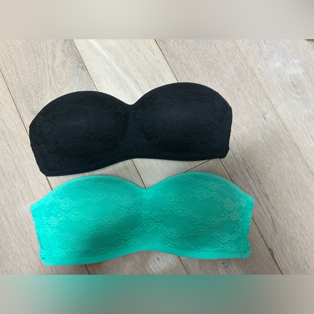 Victoria secret PINK strapless bralettes